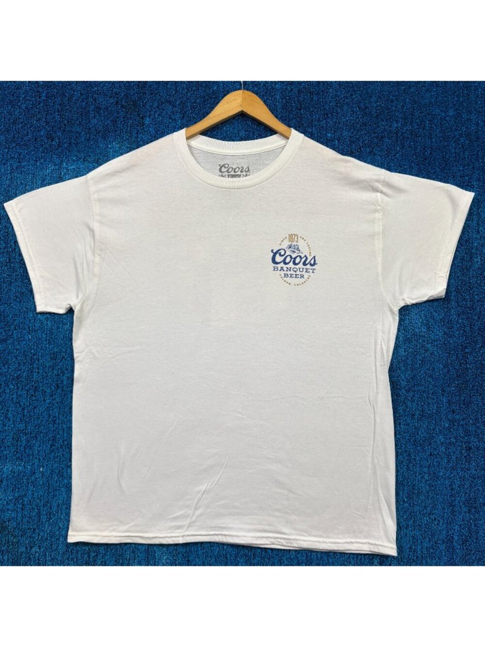 Coors Banquet Of Beers White T-Shirt Size Extra Large